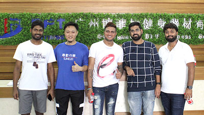 印度客户来中国进口香蕉成人APP健身房器械